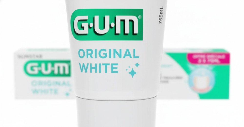 2 PACK Sunstar GUM ORIGINAL White Toothpaste 75ml EXP 07/2027