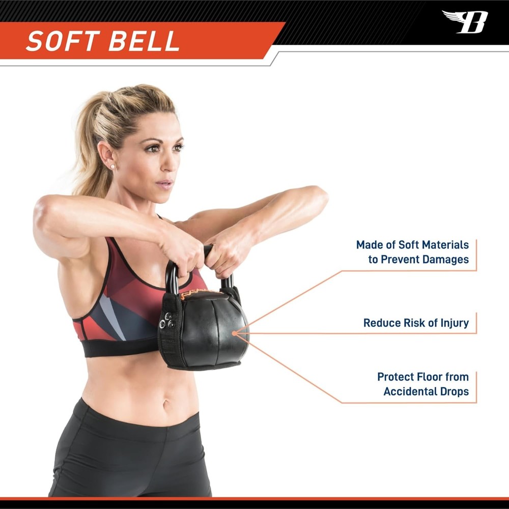by Kim Lyons Soft Kettlebell W/ Handle Soft Weight Strength Training