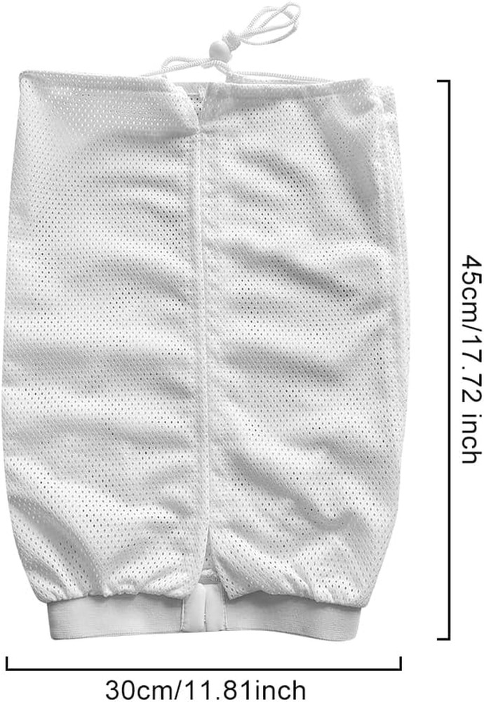 EMVANV Adjustable Net Plopping Cap for Quick Drying Curly Hair (White)