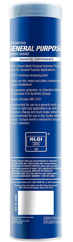 Valvoline General Purpose Grease 14.1oz 10 Pack