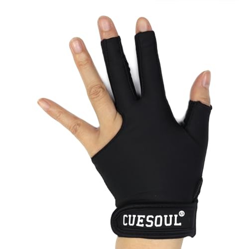 Professional Billiard Gloves Left and Right Small Black-Left Hand