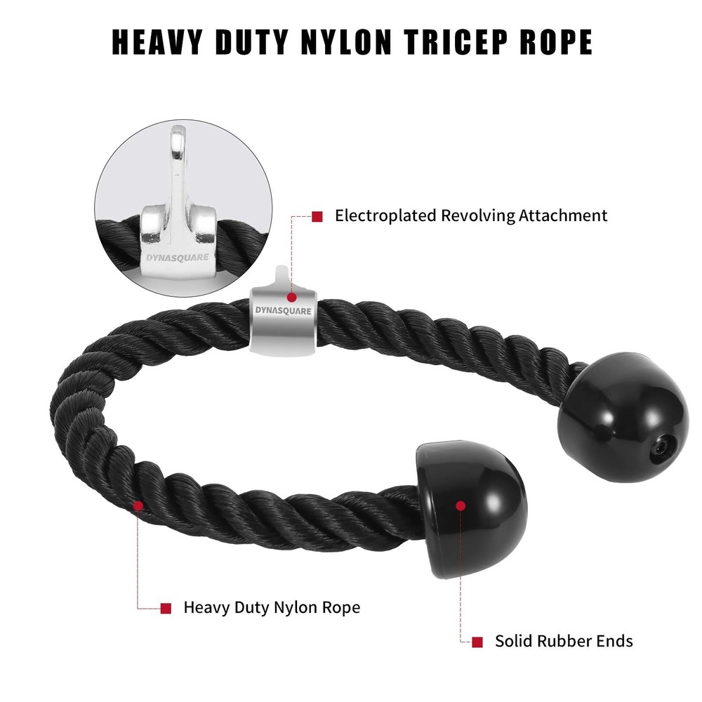 Tricep Press Down Cable Machine Attachment, LAT Pulldown Attachments, Home Gy...