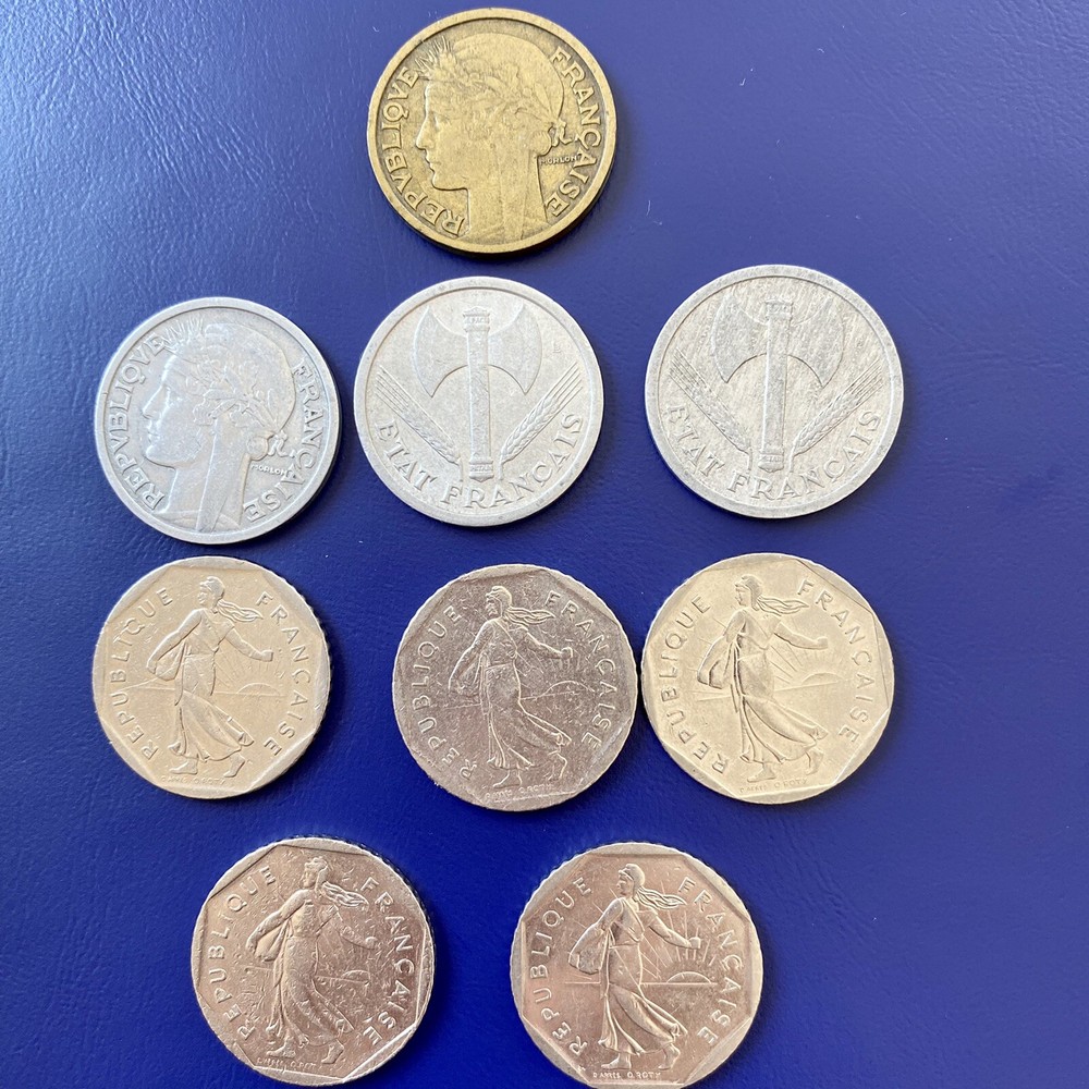 French 2 Francs Coin Collection, Circulated