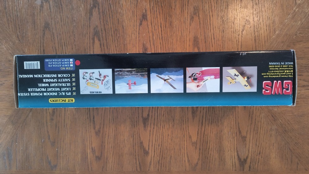 GWS Pico-Stick-F RC airplane with electronics