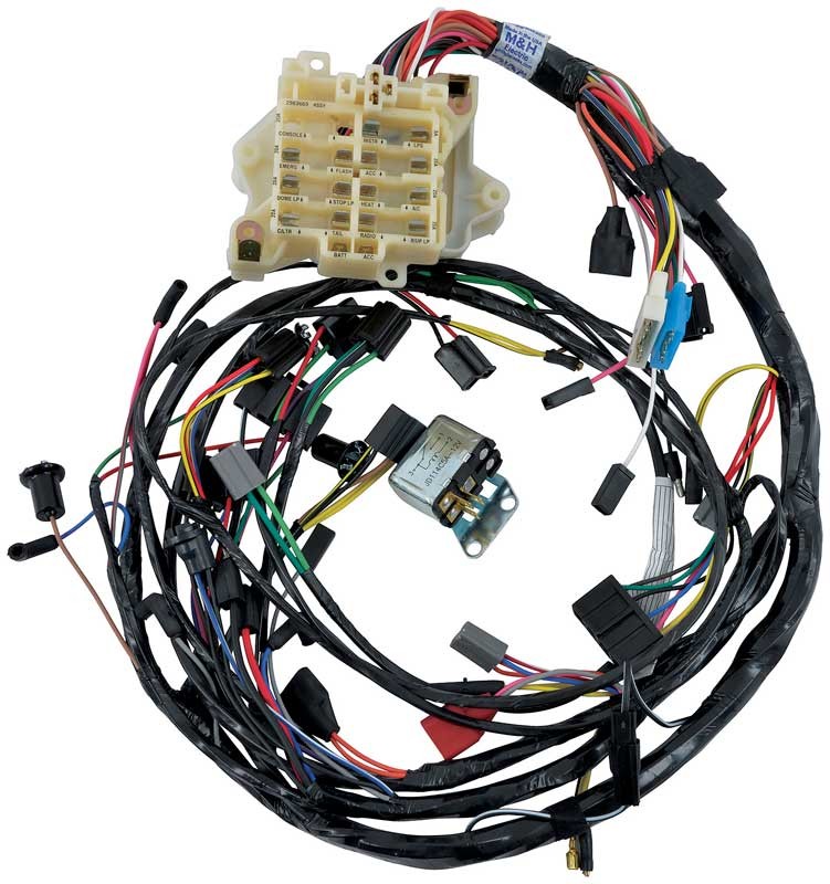 1970 Challenger Barracuda Cuda; Under-Dash Wire Harness; For Models With Rallye