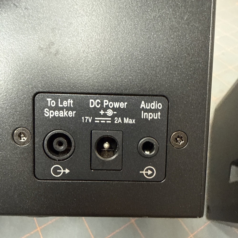 Bose MusicMonitor Computer Speakers Desktop PC Black Tested - Please Read