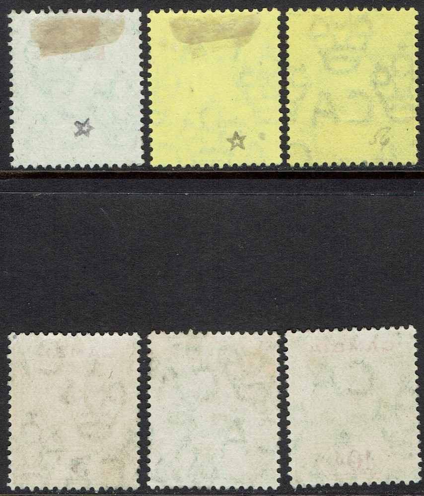 GAMBIA 1909 KEVII RANGE TO 10D USED