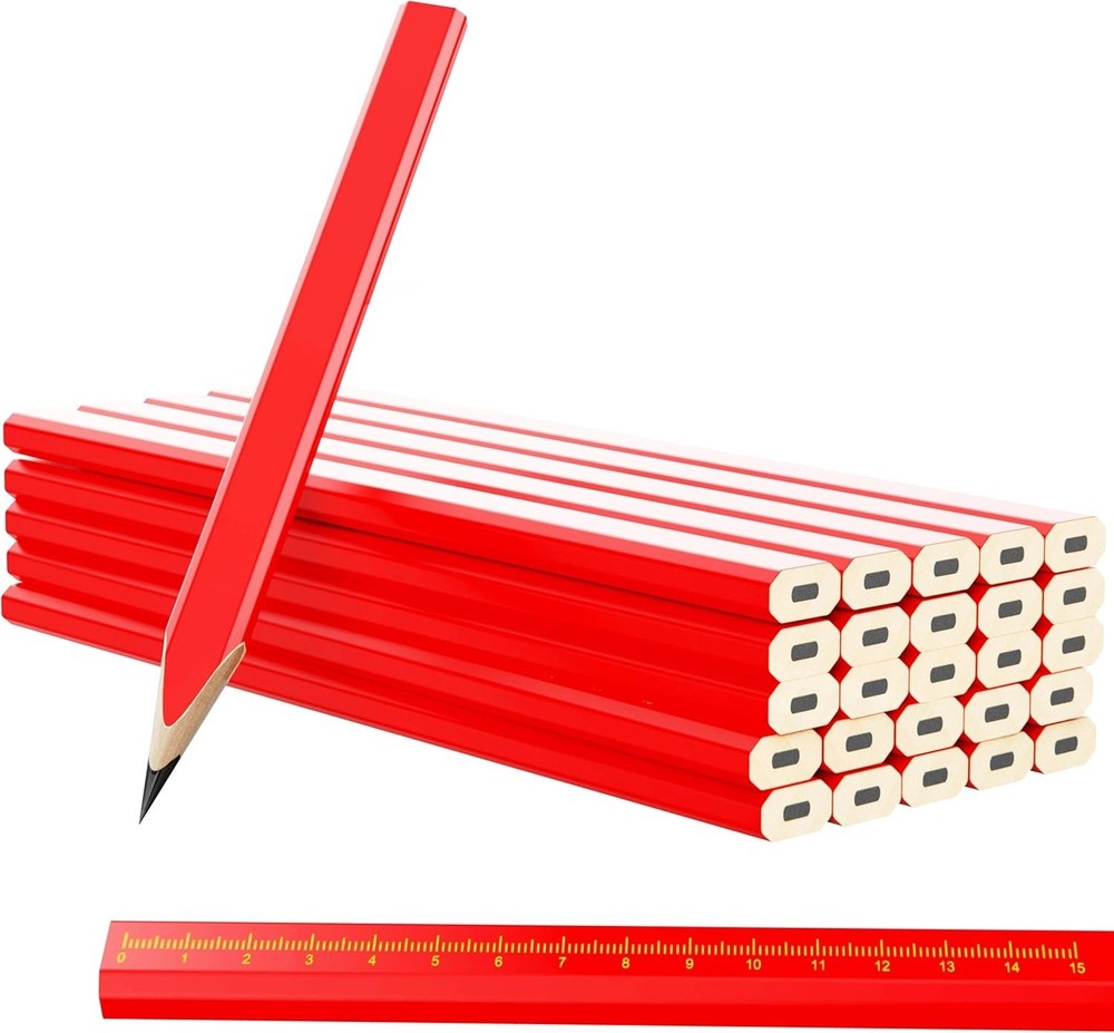 Carpenter Pencils 25 Pack Woodworking Marking Pencils Bulk