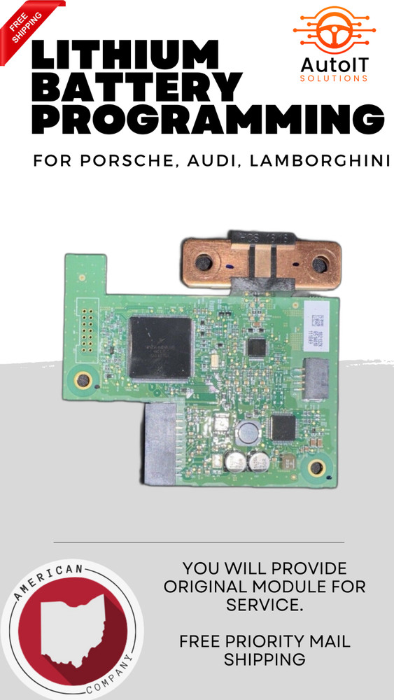 Lithium 12v Battery Programming - Porsche, Audi, Lamborghini BMS