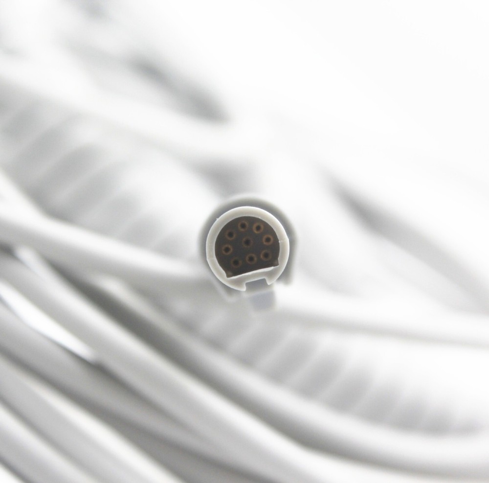 Coiled Patient Cable For GE MAC5000/5500 Resting ECG System with CAM-14 Module
