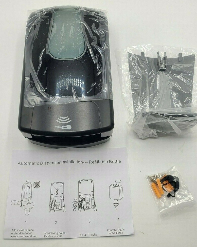 Box  8 Automatic Soap/Alcohol Sanitizer Dispenser 1000 ML Hands-Fr Sensor Wall