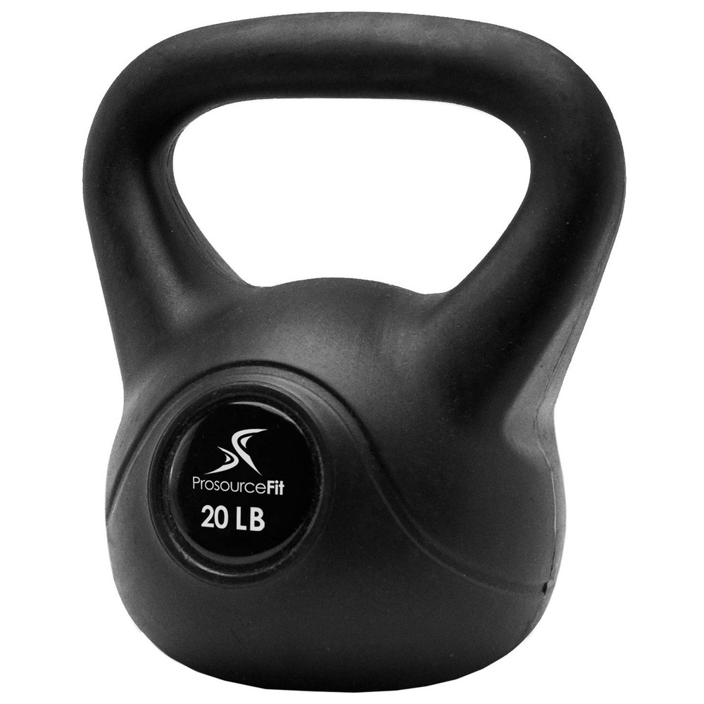 ProsourceFit 20 lb Vinyl Kettlebell Weight Strength Training Home Gym