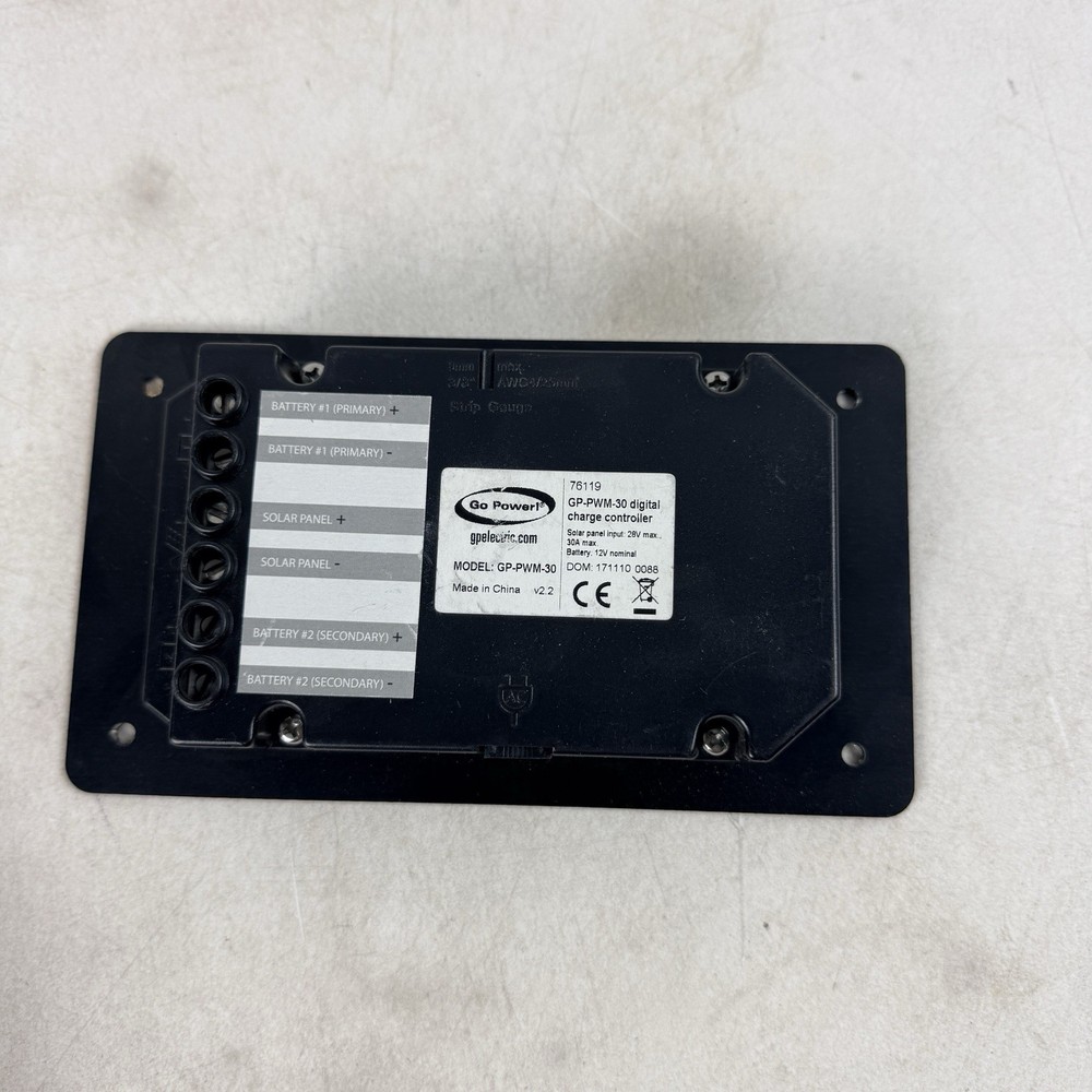 Go Power! PWM Solar Controller, GP-PWM-30