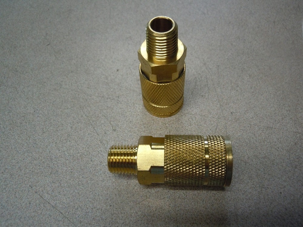 1/4"Male Brass Quick Disconnect Coupler  1 each
