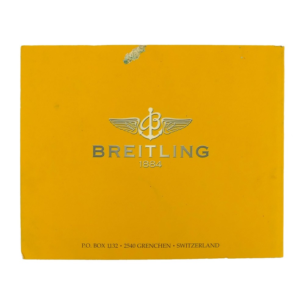 BREITLING AUTHENTIC AEROSPACE INSTRUCTION MANUAL BOOKLET