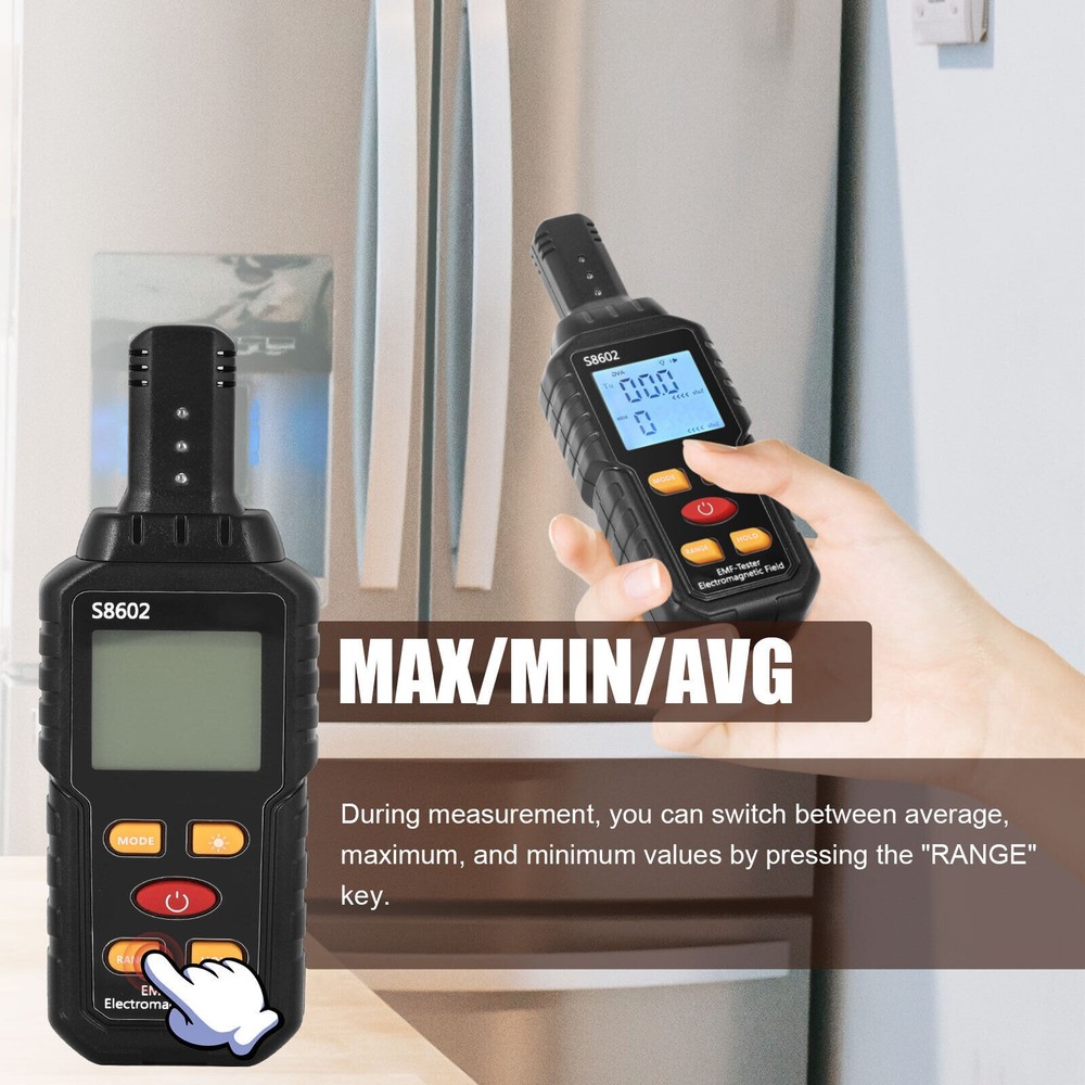 LCD Radiation Detector Dosimeter EMF Meter Electromagnetic Tester