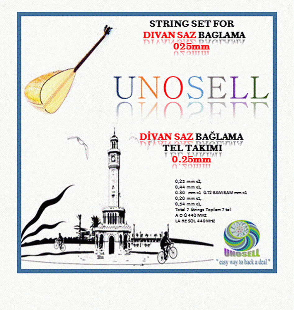 String Set For Divan Saz 0.25 mm