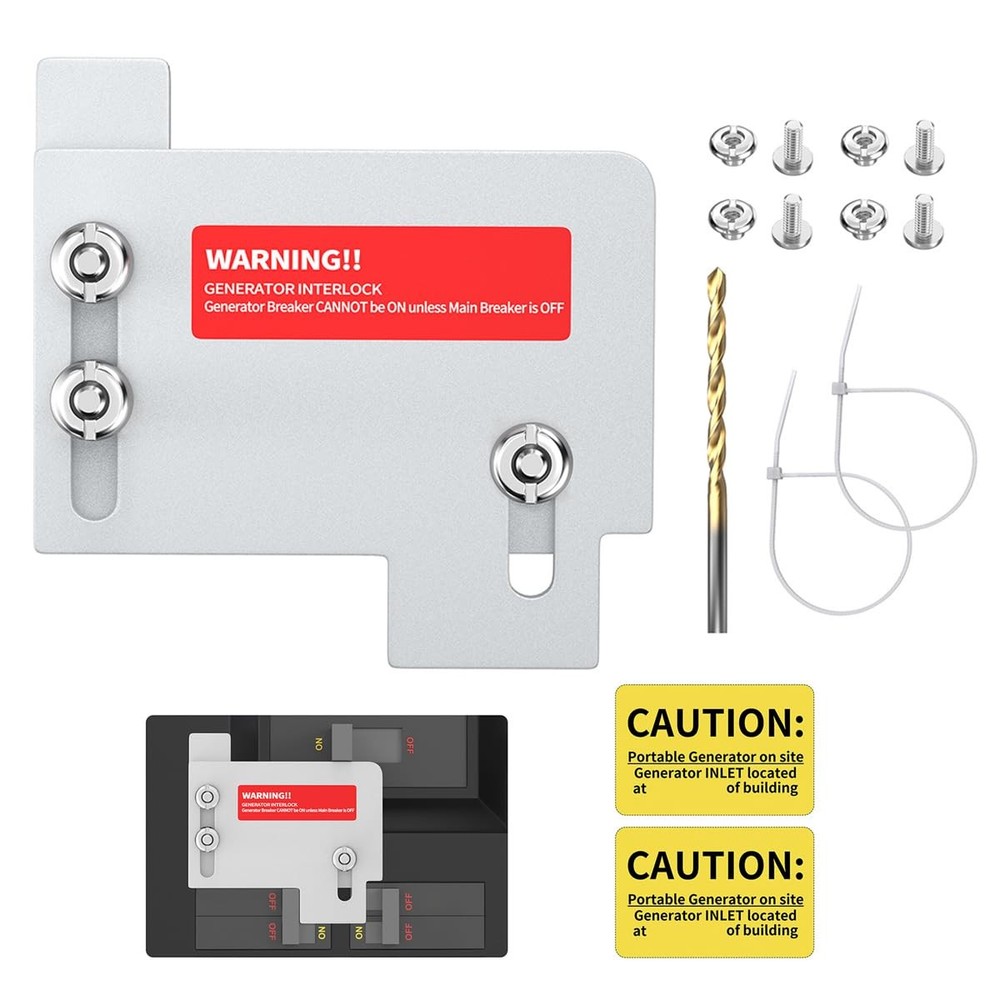 Generator Interlock Kit Compatible with Horizontal Main Cutler Hammer CH Seri...