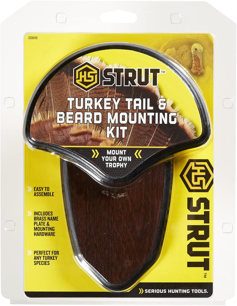 Strut Turkey Tail & Beard Mounting Kit - Durable Easy to Assemble Trophy Mount K