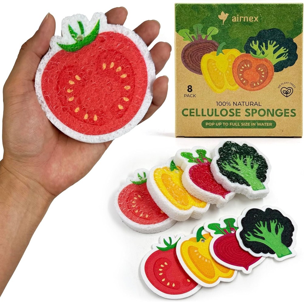 Biodegradable Cellulose pred Spons Bulk - Vetable Shaped