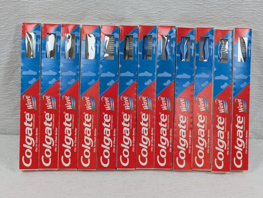 Colgate Wave - Toothbrushes - Adult - Assorted Colors - 12 Pack