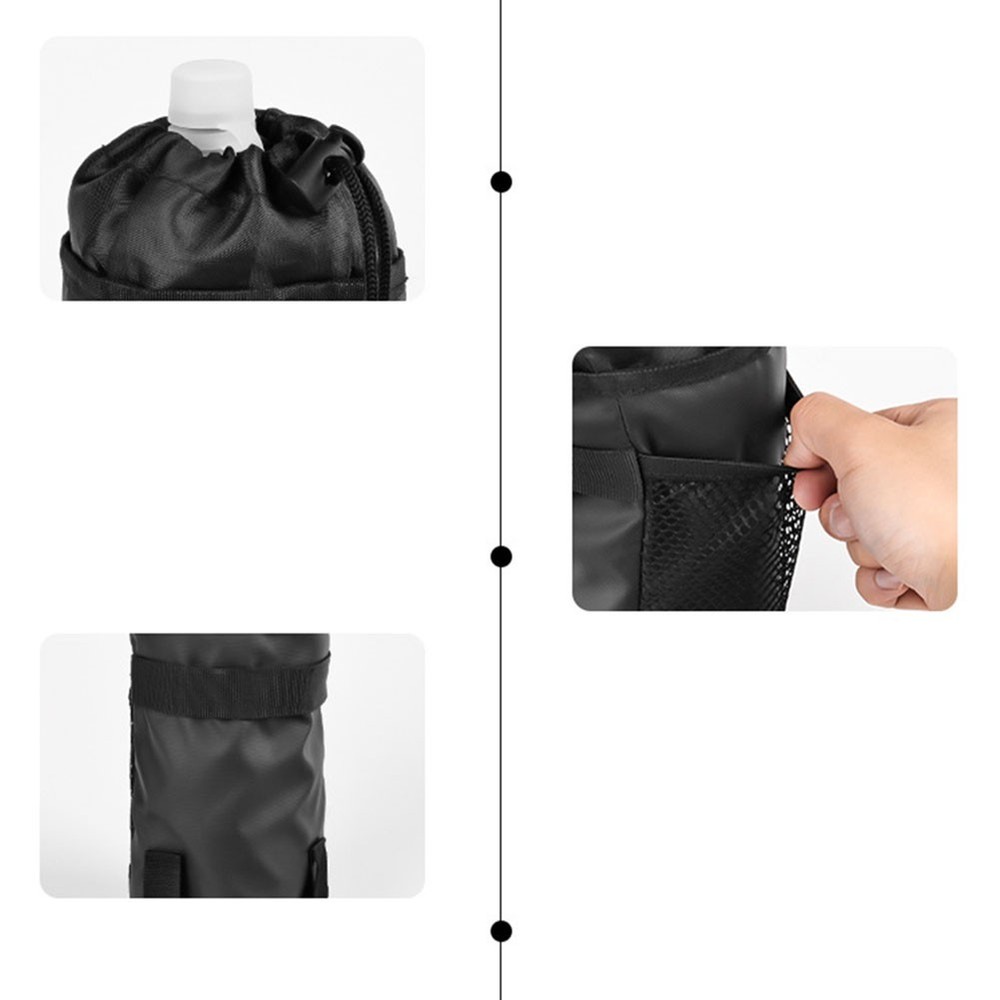 Quick Access and Secure Storage with Drawstring Bike Handlebar Stem Bag