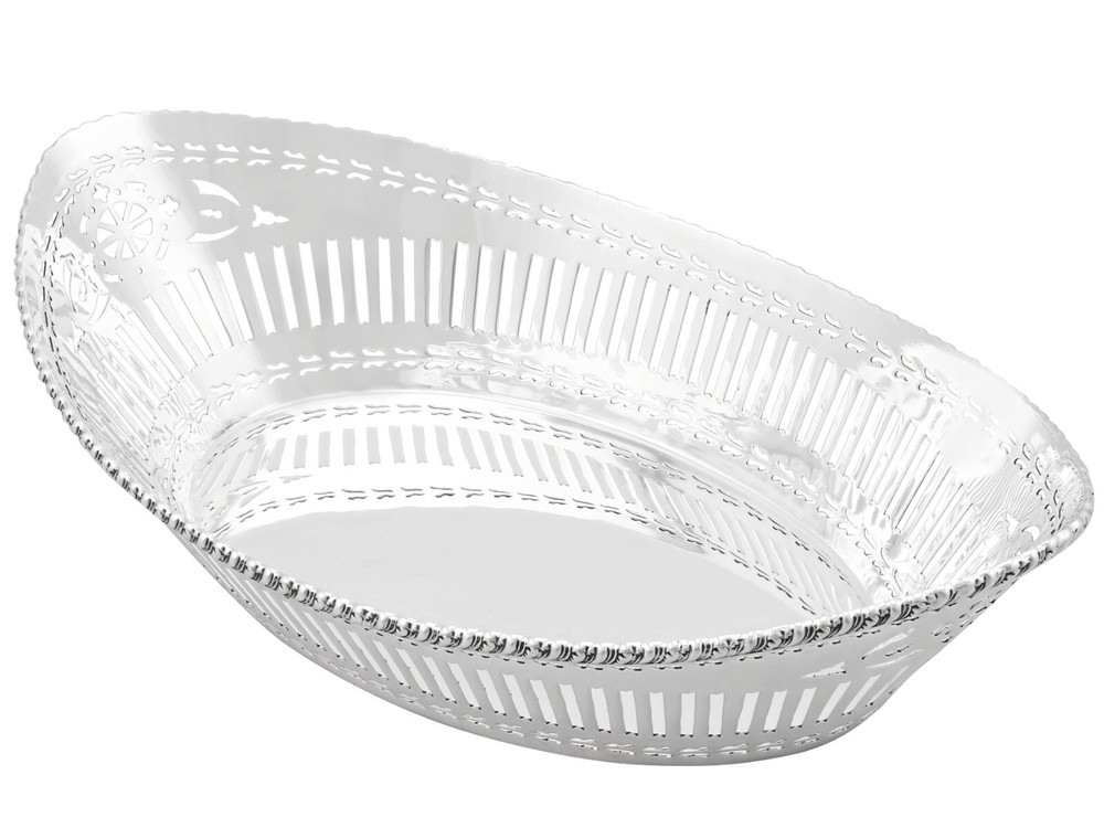 Sterling Silver Bread Dish - Antique George V (1911)