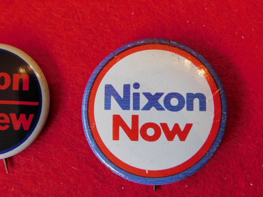 5 Vintage Political Pins