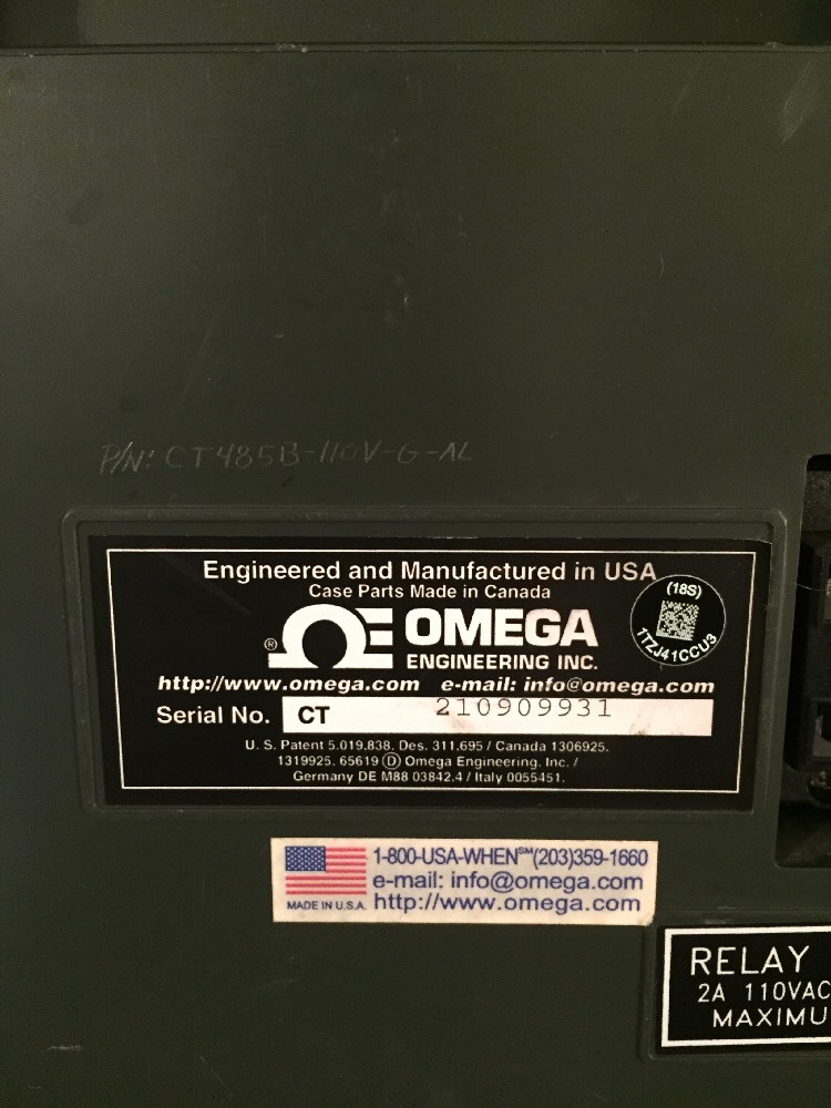 OMEGA CT Humidity Temperature Recorder Unit 2 See Description