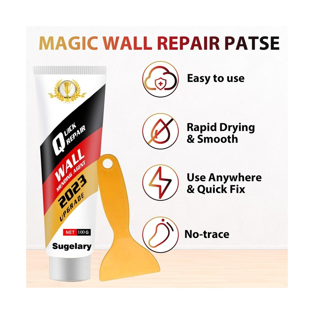 Drywall Patch Repair Kit with Scraper, Wall Spackle Repair Paste, Wall Mendin...