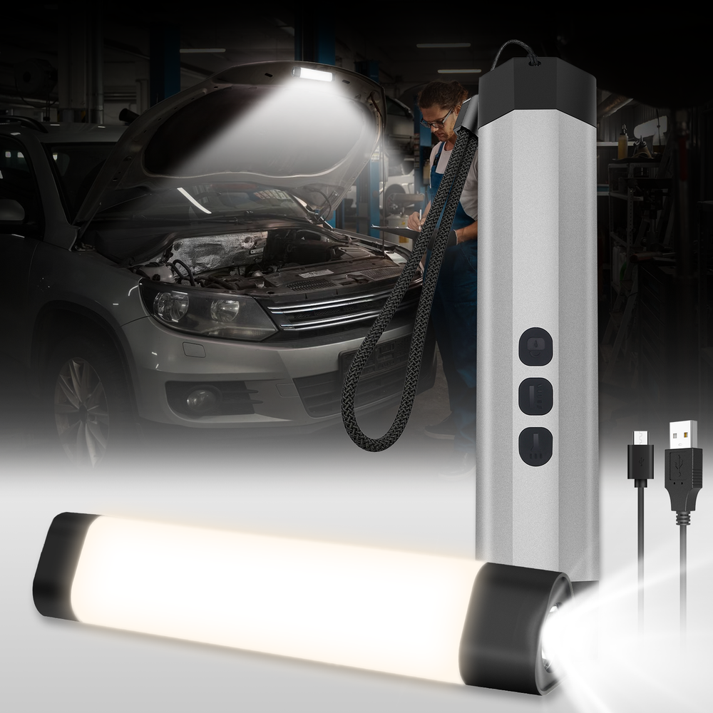 LED Work Light Rechargeable,Magnetic Underhood Work Light,Waterproof CampLantern