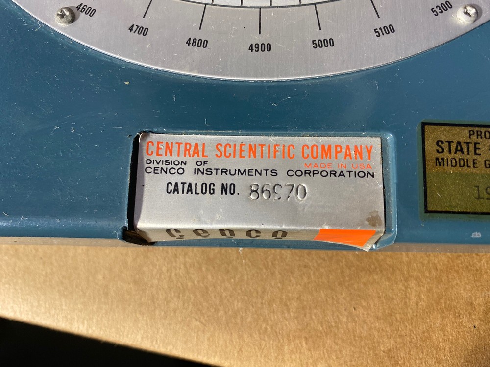 Central Scientific CENCO Michelson Interferometer Vintage