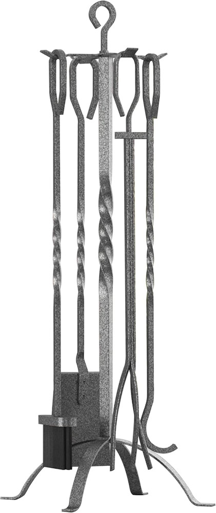 5 Pieces Fireplace Tools Sets Fireplace Accessories Tools Holder with Handles To