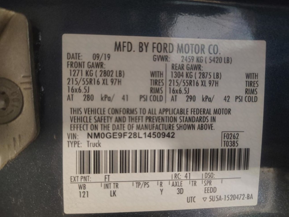 TRANSCNCT 2020 Headrest 1487813