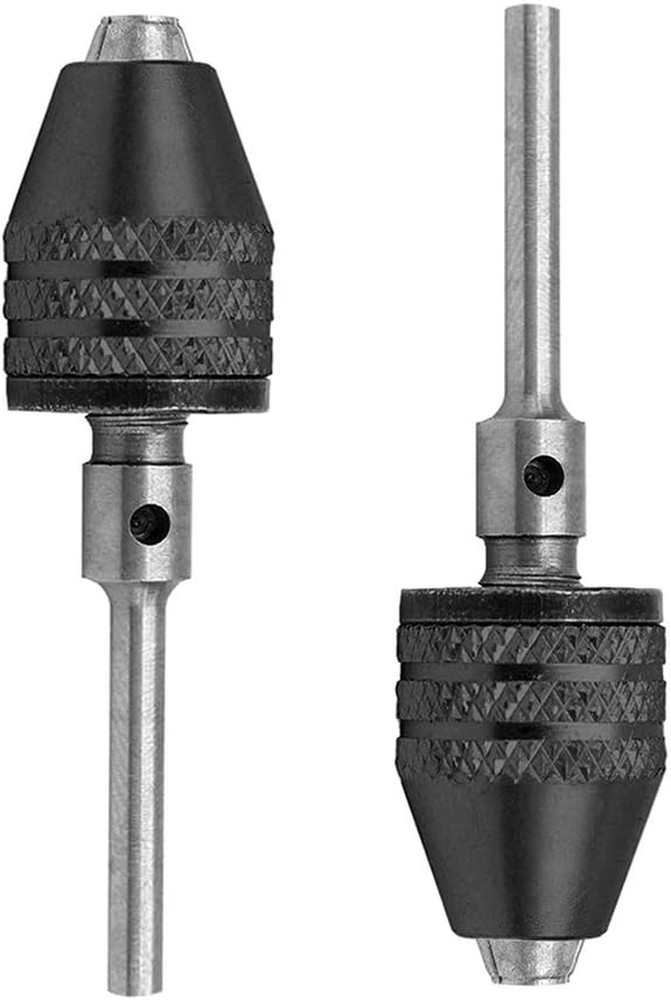 2Pcs Mini Keyless 3 Jaw Drill Quick Change Chucks Adapter Mini Keyless Chuck Col
