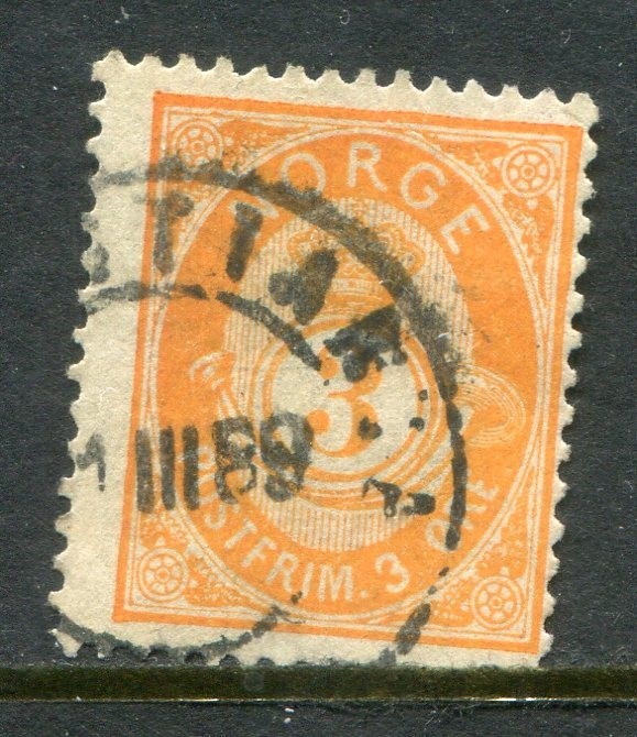 Norway #23 Post Horn 3 Ore [Used]