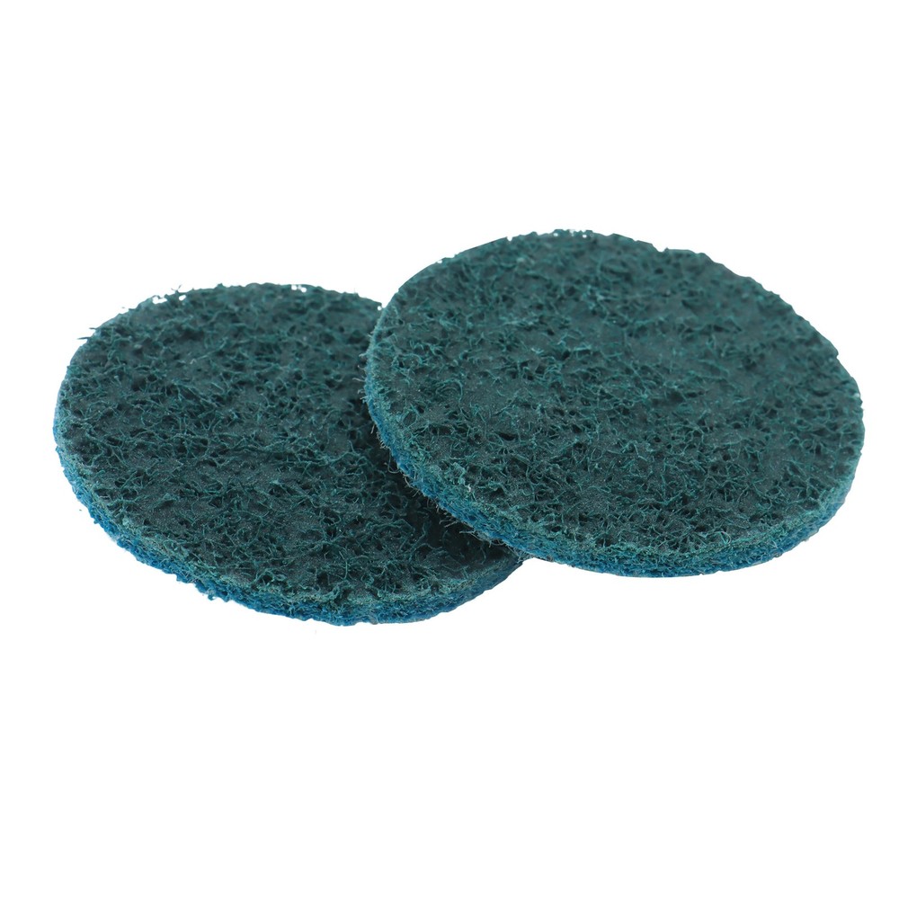 25 Pcs 2" Blue Fine Prep Pad Discs Surface Conditioning Quick Change Discs
