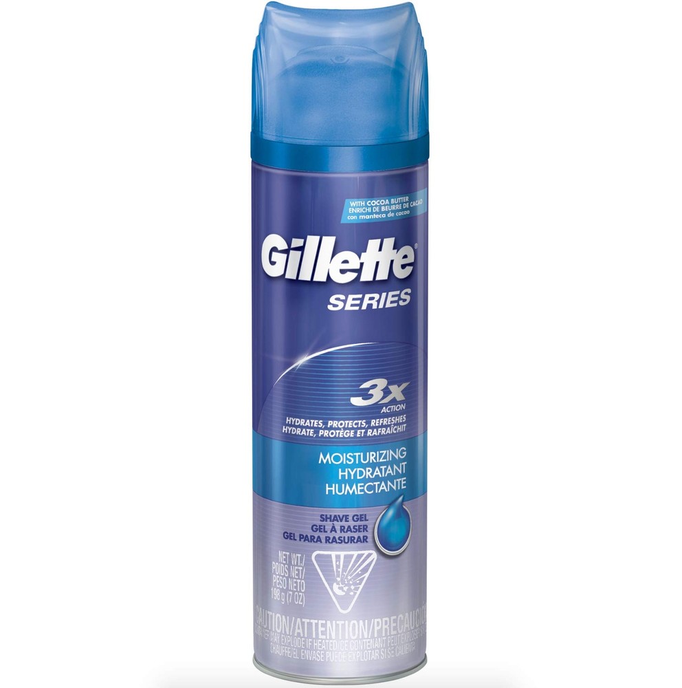 Gillette TGS Series Shave Gel, Moisturizing, 7 Ounce