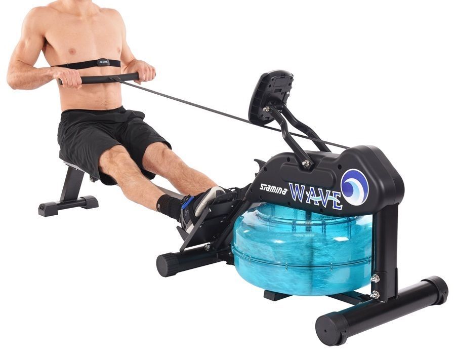 Stamina ELITE Wave Water Rower Cardio Exercise Rowing Machine 1450