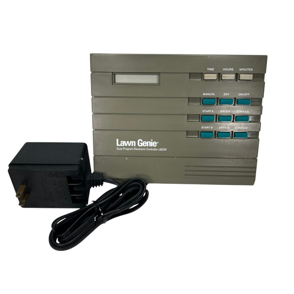 Lawn L60206P Genie Dual-Program Electronic Controller w Power Supply Tested