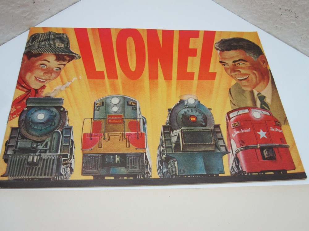 ORIGINAL 1954 LIONEL TRAINS CATALOG with ORIGINAL MAILING ENVELOPE