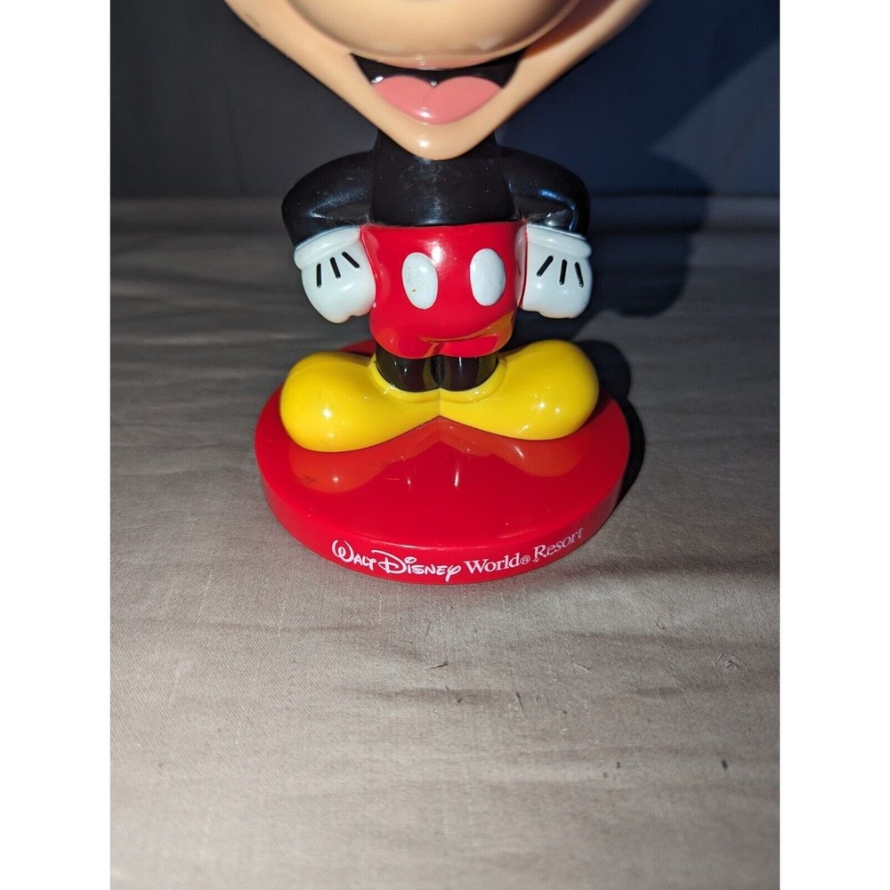 Mickey Mouse Bobble Head Doll Walt Disney World Kellogg's 2002 Plastic 8"