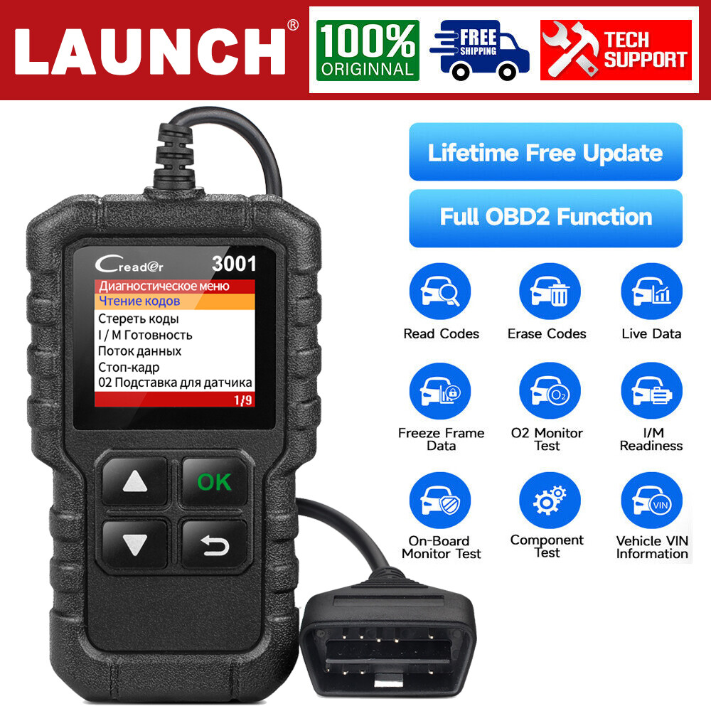 LAUNCH Creader 3001 OBD2 Scanner Car Diagnostic Tool Engine Fault Code Reader
