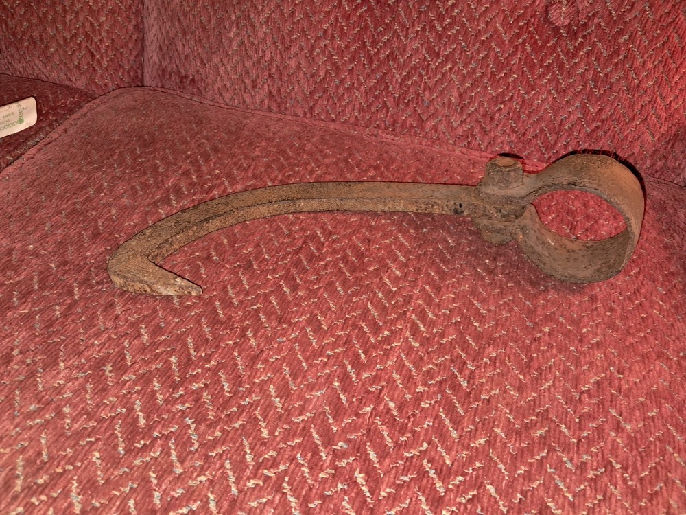 Vintage Logging Cant Hook Head, Lumberjack Rustic Decor Log