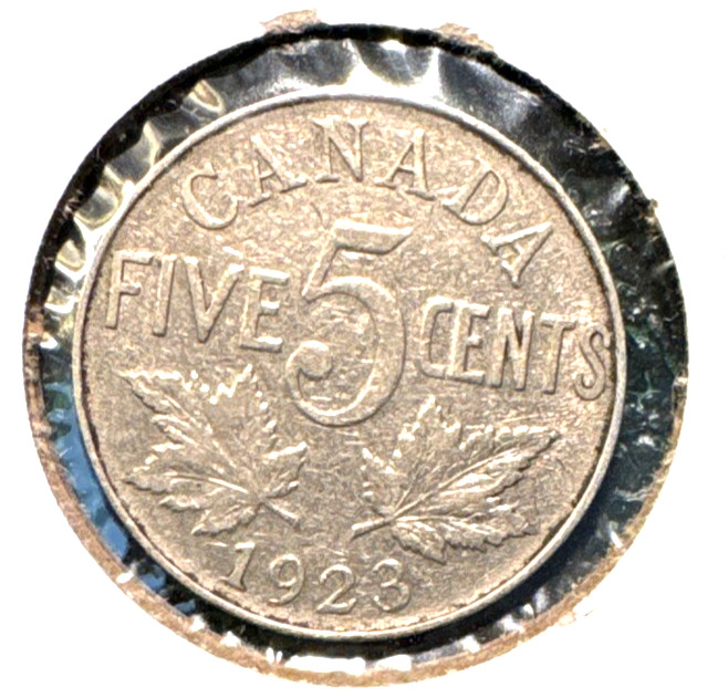 Canada 1923 nickel KM 29 VF (2)