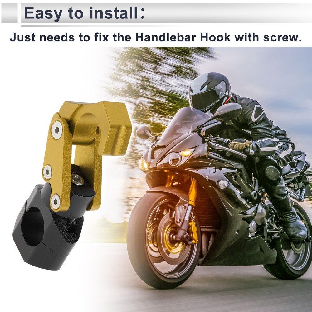 For motorcycle rectangular hook with key 1 set gold
