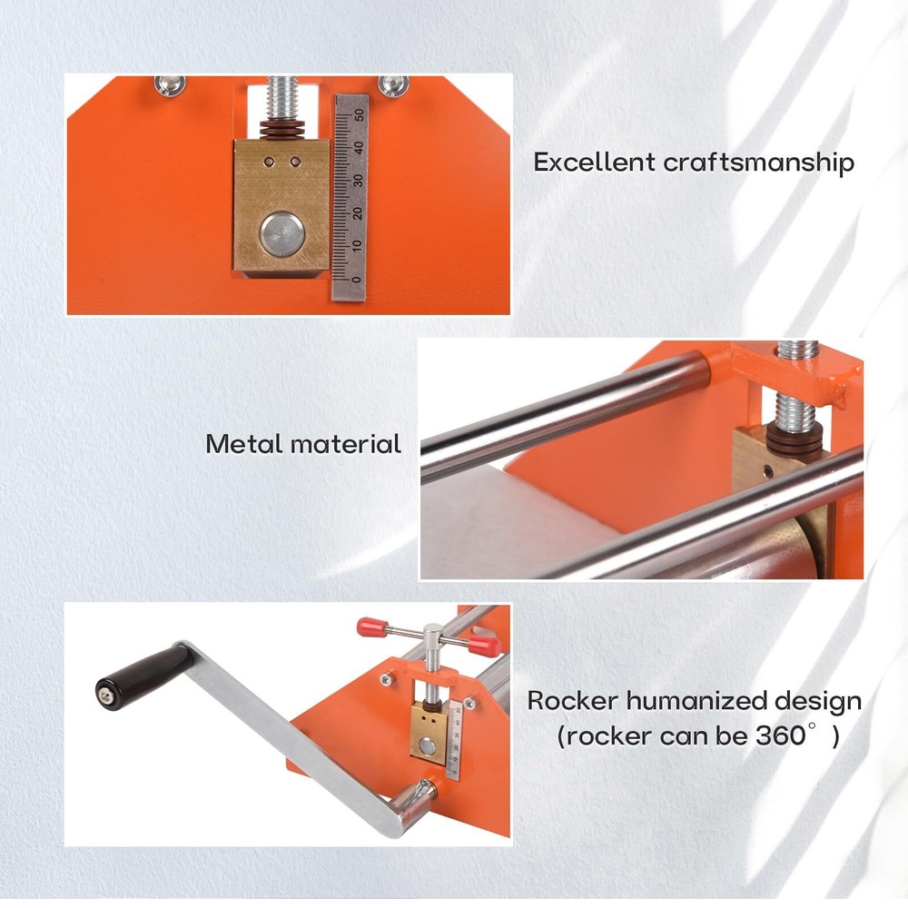 Basic Etching Press Printing Machine Metal Construction w/Anti-Slip Sticky Plate
