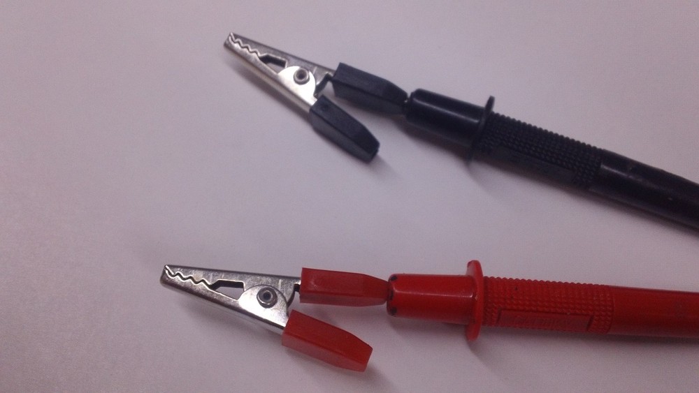 Electronics School Supply VOLTMETER test lead ALLIGATOR clips