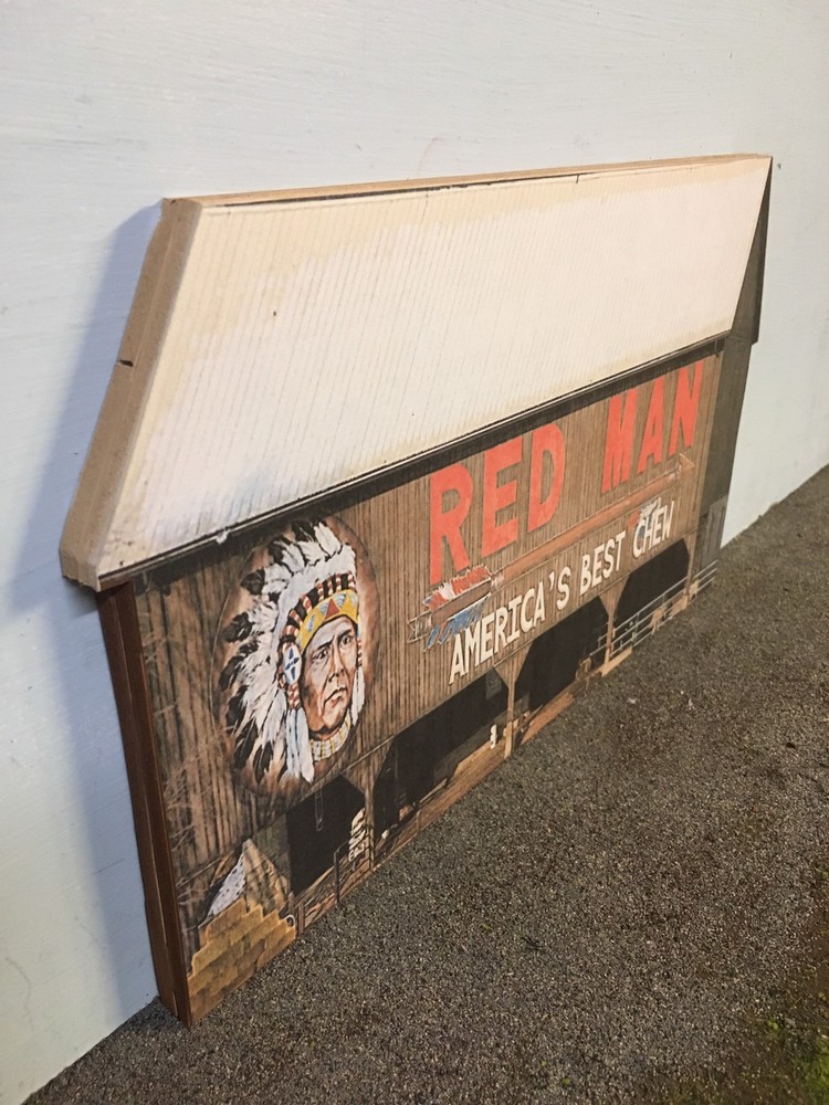 N Scale Scratch Built "RED MAN BARN" Farm Building Front/Flat, walthers