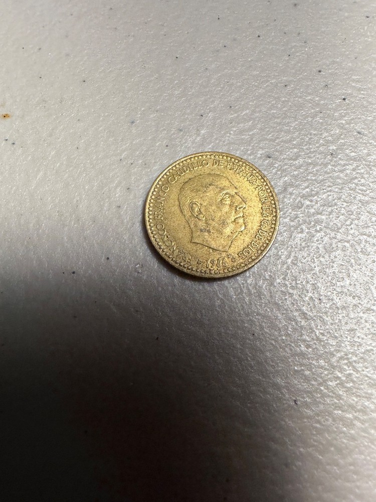 1966 Spain 1 Peseta Coin
